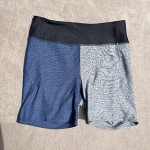Outdoor Voices Warmup 5" Short - Colorblock (Blue, black, & grey)
